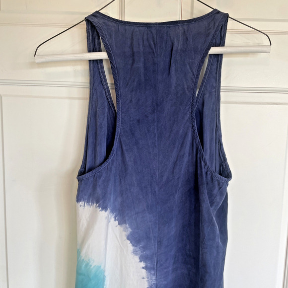 C & C California Women's Tie Dye Maxi Dress Size S Boho Flowy Beach Coastal - Picture 8 of 16